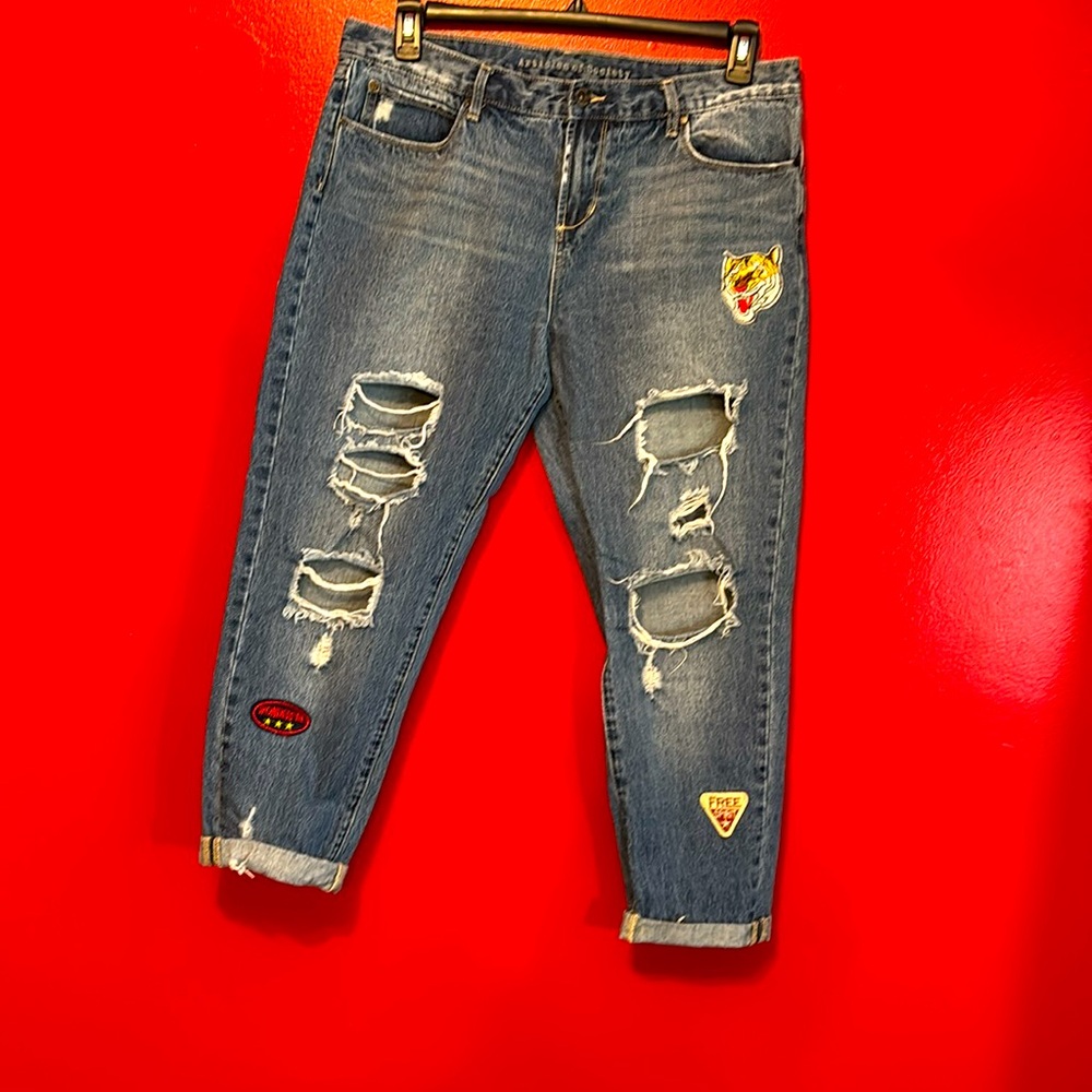 Articles of Society Womens Distressed Boyfriend Jeans Sz 31.EXCELLENT CONDITION
